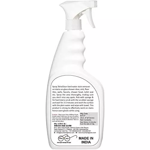TetraClean Multipurpose Kitchen Cleaner and Stain Remover 500 ml Fragrance Free pH Neutral for Home & Commercial Use