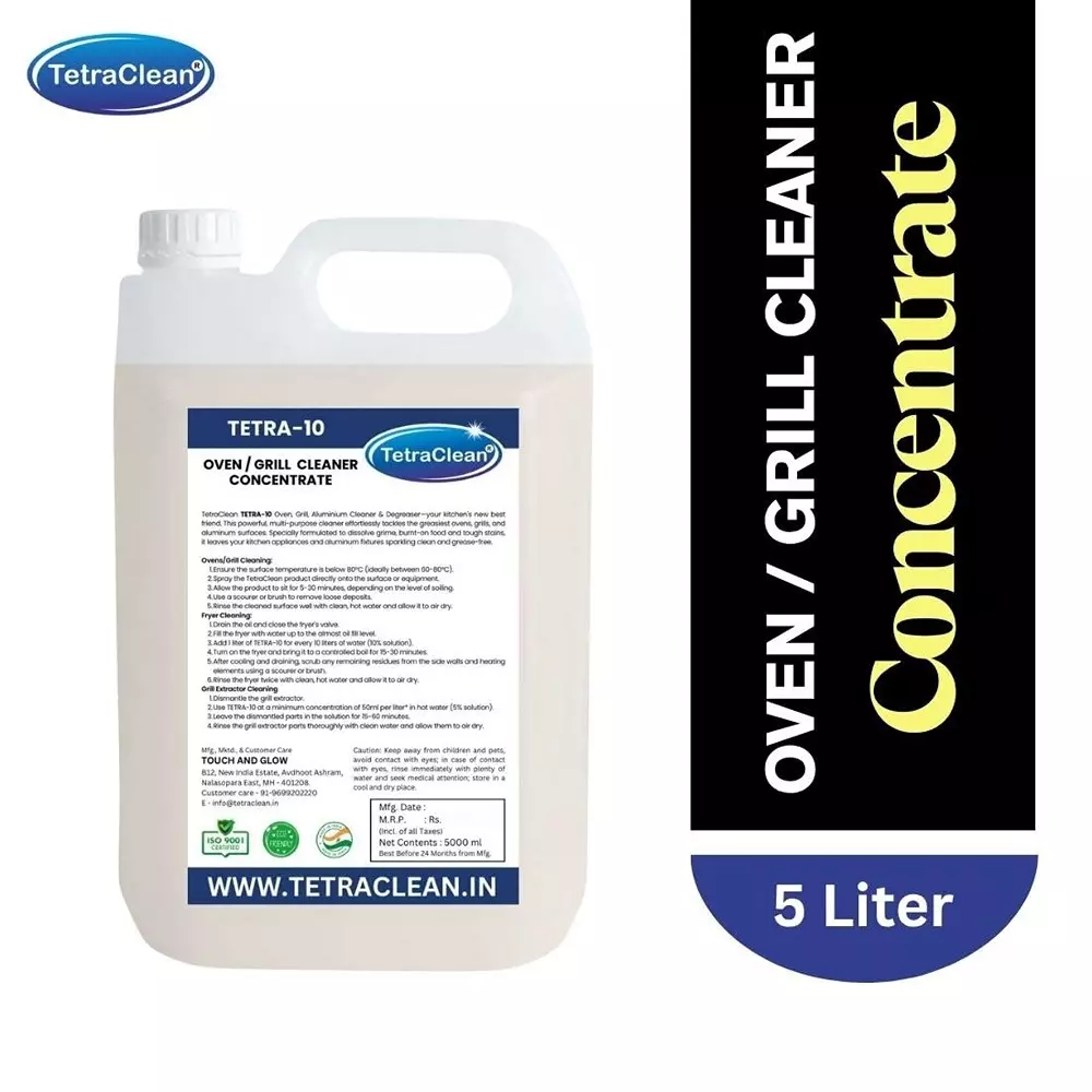 TetraClean 5 L Oven Grill Cleaner Fresh Scent All Purpose Degreasing, Tetra_10