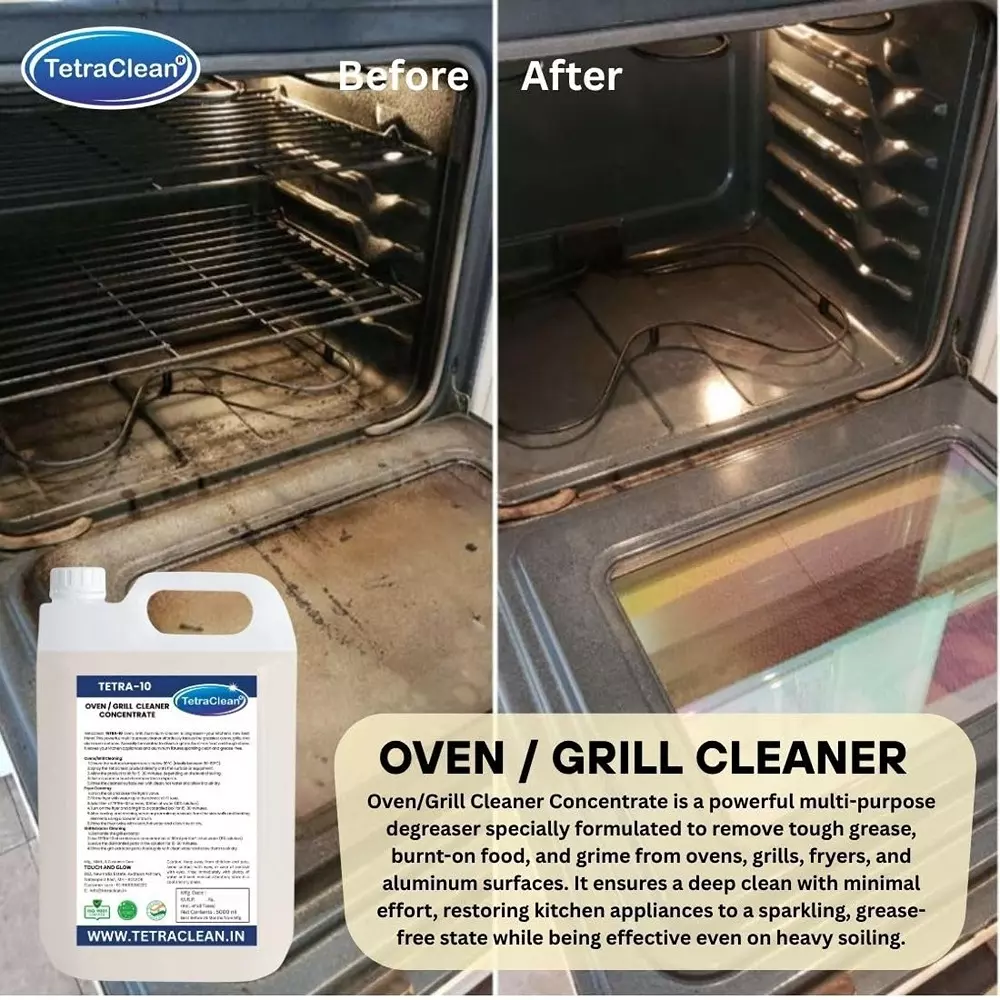 TetraClean 5 L Oven Grill Cleaner Fresh Scent All Purpose Degreasing, Tetra_10