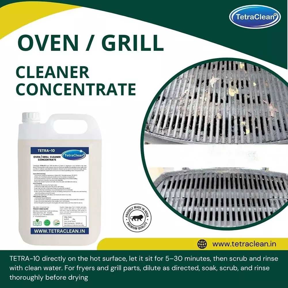 TetraClean 5 L Oven Grill Cleaner Fresh Scent All Purpose Degreasing, Tetra_10