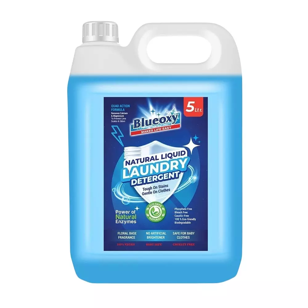 BLUEOXY Natural Liquid Laundry Detergent 5 L Lavender Blue (Pack of 2)