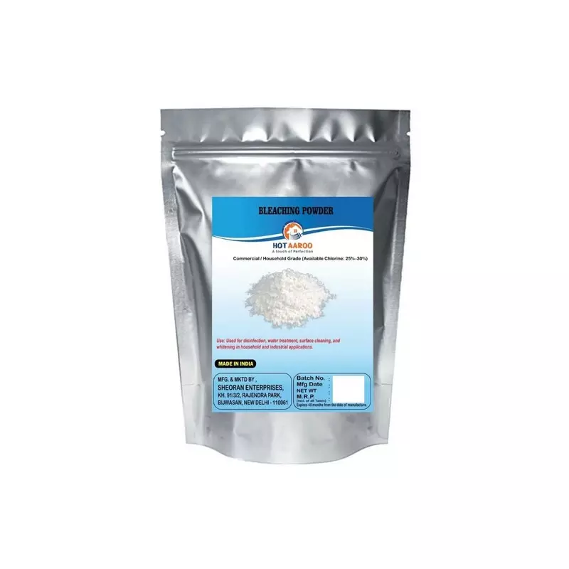 HOTAAROO Calcium Hypochlorite Bleaching Powder Commercial/Household Grade 250 g for Disinfection & Cleaning, HT-BLP-250G