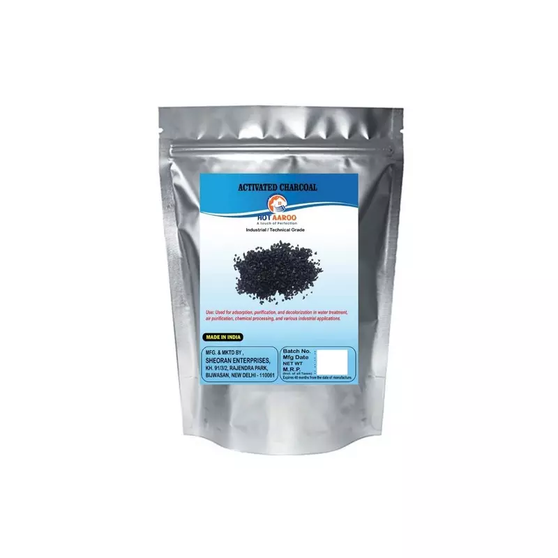 HOTAAROO Activated Charcoal Powder Industrial/Technical Grade 500 g for Water Purification & Detox, HT-ACP-500G