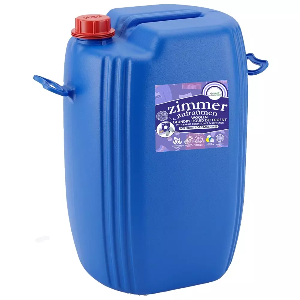Zimmer Aufraumen Liquid Detergent pH-Neutral Delicate For Front Load Machine 35 L Can, ZA-WOOL35L-LOWFAOM