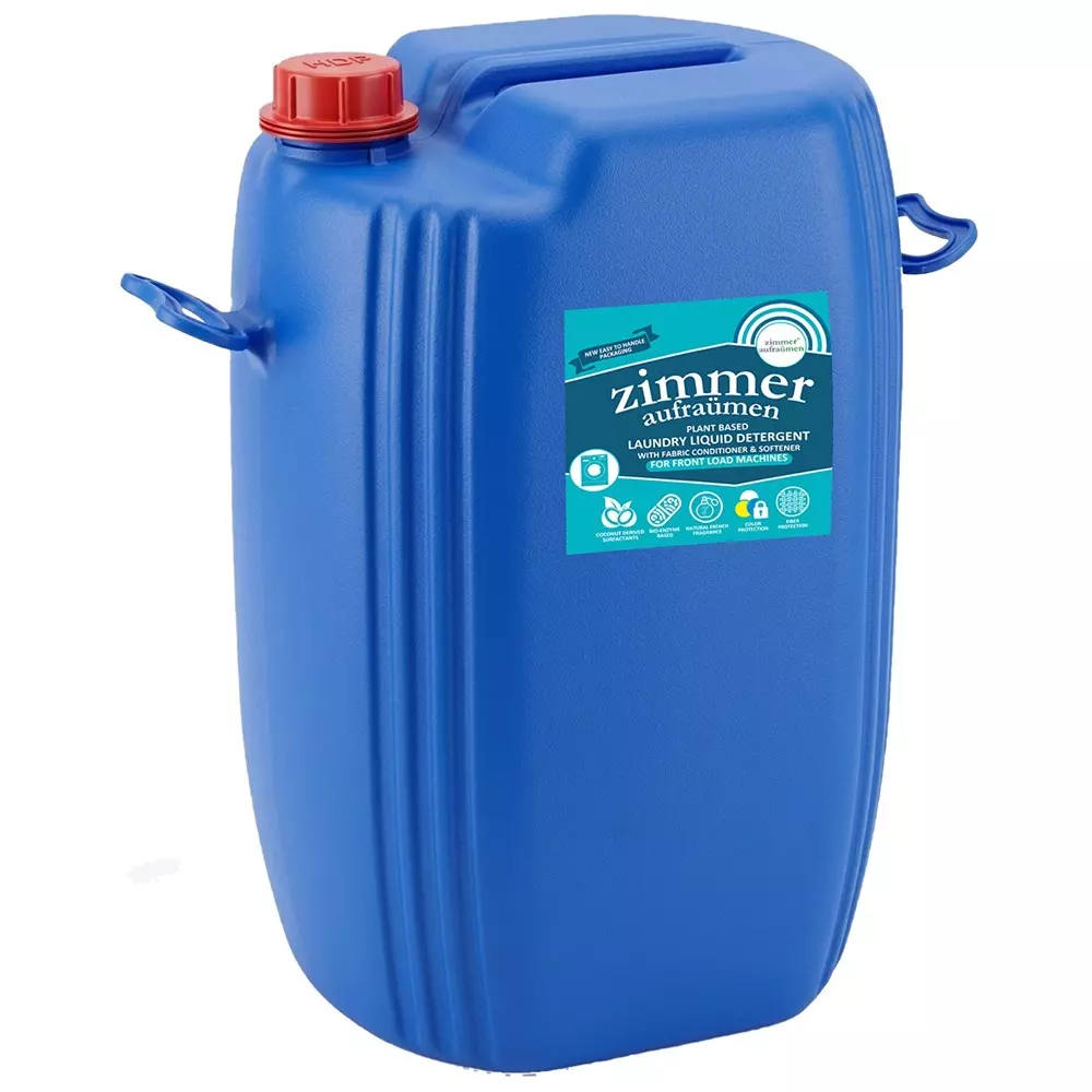 Zimmer Aufraumen Bio-Enzyme Liquid Detergent Power Stain Removal For Front Load Compatible 35 L Can, ZA-DTBLU35L