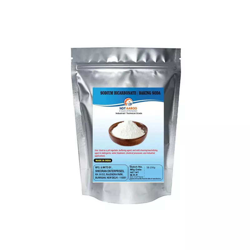 HOTAAROO Sodium Bicarbonate Cleaning Powder Technical Grade 250 g for Surface Cleaning & Odor, HT-S-B-PWD-250G