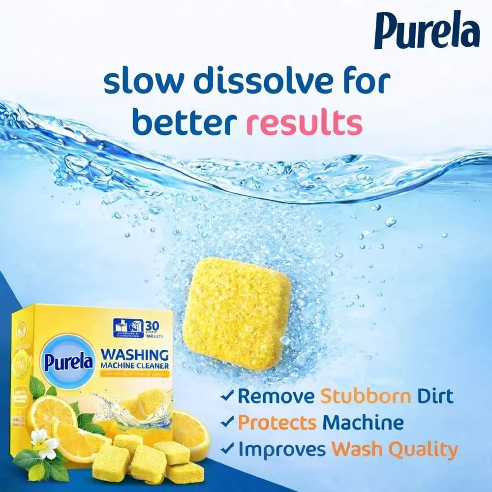 purela-washing-machine-cleaner-tablets-lemon-fragrance-biodegradable-for-all-washing-machine-front-load-and-top-load-pack-of-90-pcs