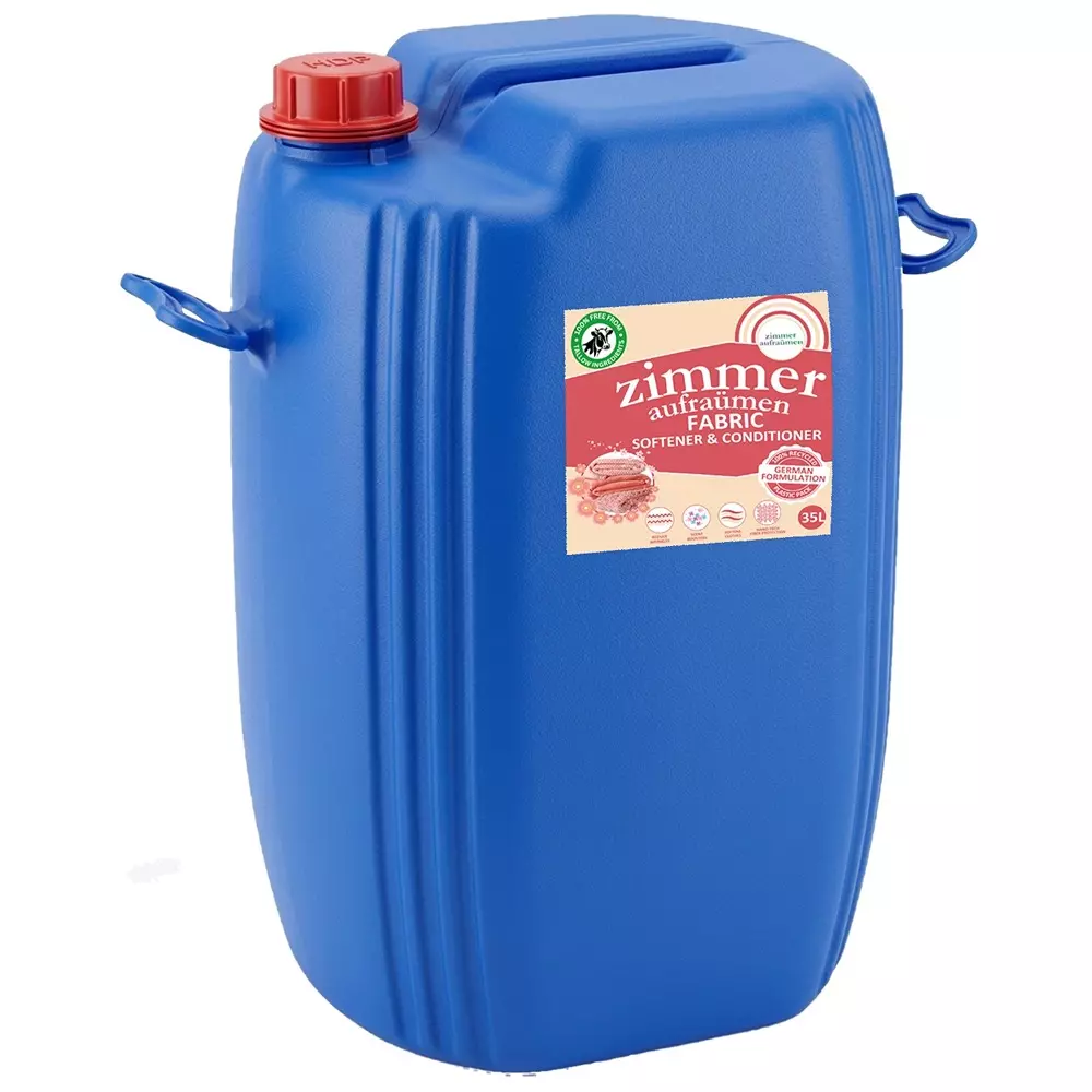 Zimmer Aufraumen Vegan Fabric Conditioner 100% No Animal Tallow Liquid Fresh Fragrance 35 L Can, ZA-FR-SOFT35L