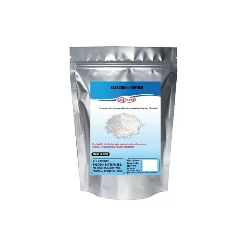 NOHARA 1 Kg Bleaching Powder Commercial / Household Grade for Fabrics, Floors, Tiles, Bathrooms, Kitchens, Water Treatment, NOH-BLP-1KG