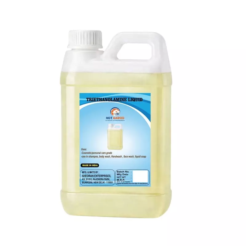HOTAAROO Triethanolamine Liquid Industrial/Cosmetic Grade 1 L for pH & Formulations, HT-TRIETHANOLAMINE-LIQUID-1LTR