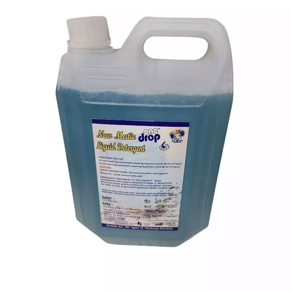 GENERIC 5L Liquid Detergent for Top Load and Front Load Washing Machine (Pack of 4)