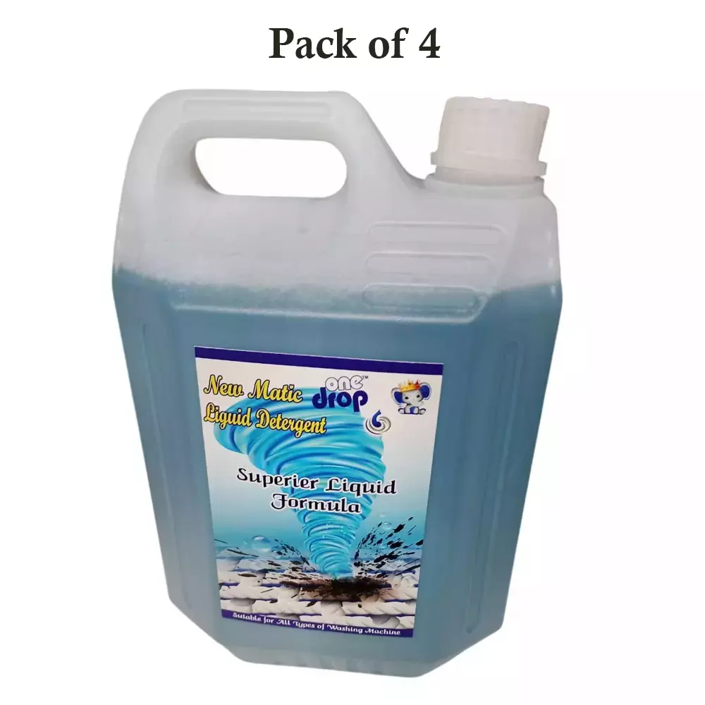 GENERIC 5L Liquid Detergent for Top Load and Front Load Washing Machine (Pack of 4)