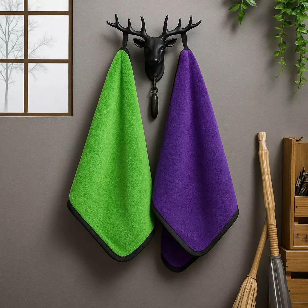 POWERWASH 40X40 cm 600 GSM Microfiber Cloth (Pack of 4)