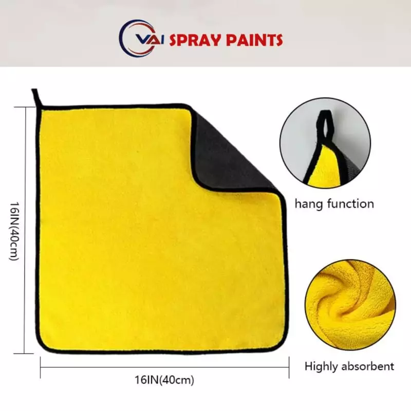 VAI Heavy Microfiber Cloth ‎40x40 cm 600 GSM (Pack of 6 Pcs)