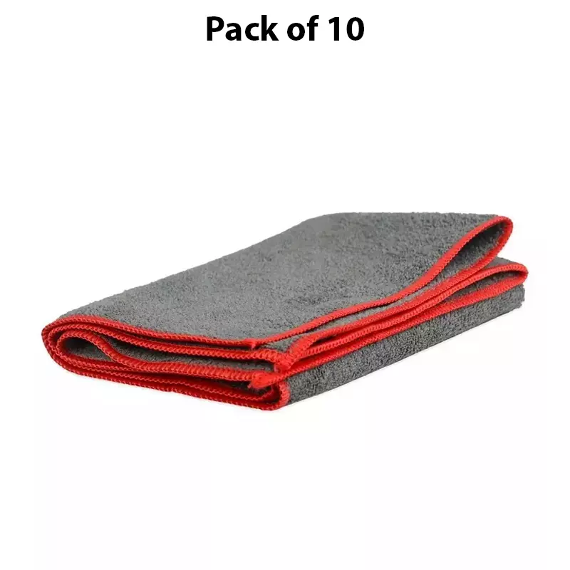 Hiker By Varroc Microfiber Drying Towel 40x40 cm 300 GSM Grey (Pack of 10)