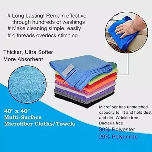 POWERWASH 40X40 cm 250 GSM Microfiber Cloth