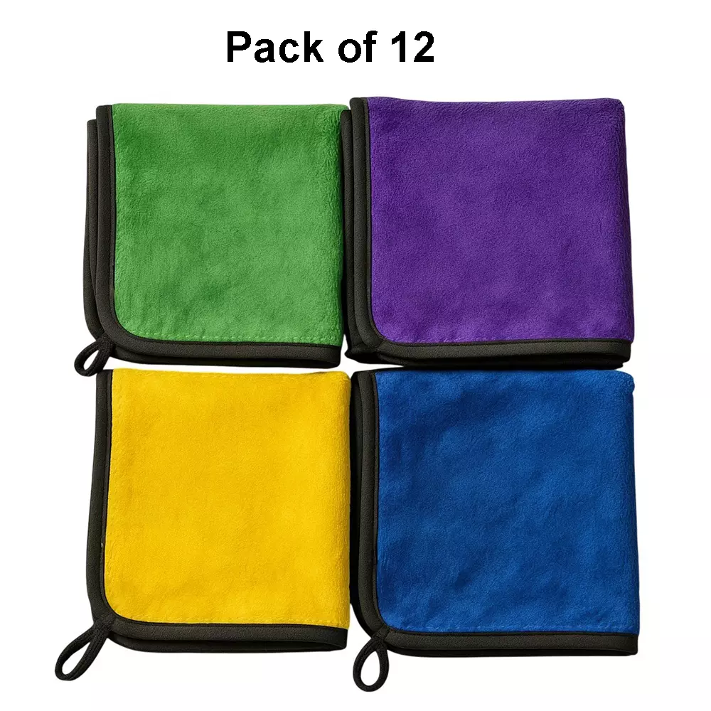 POWERWASH 30x40 cm 500 GSM Microfiber Cloth (Pack of 12)