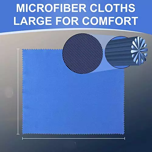 SCHOFIC Microfiber Cleaning Cloth Size 5x5 inch (12.7x12.7 cm) (Pack ‎20)