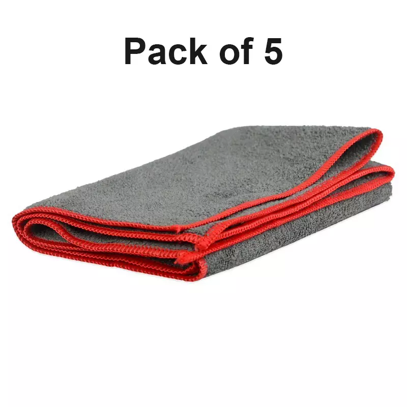 Hiker By Varroc Microfiber Drying Towel 40x40 cm 300 GSM Grey (Pack of 5)