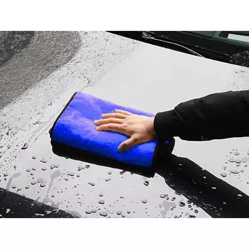 GENERIC Microfiber Cleaning Cloth Towel Blue 600 GSM 40x40 cm Size Super Absorbent for Kitchen & Car (Pack of 10 Pcs)