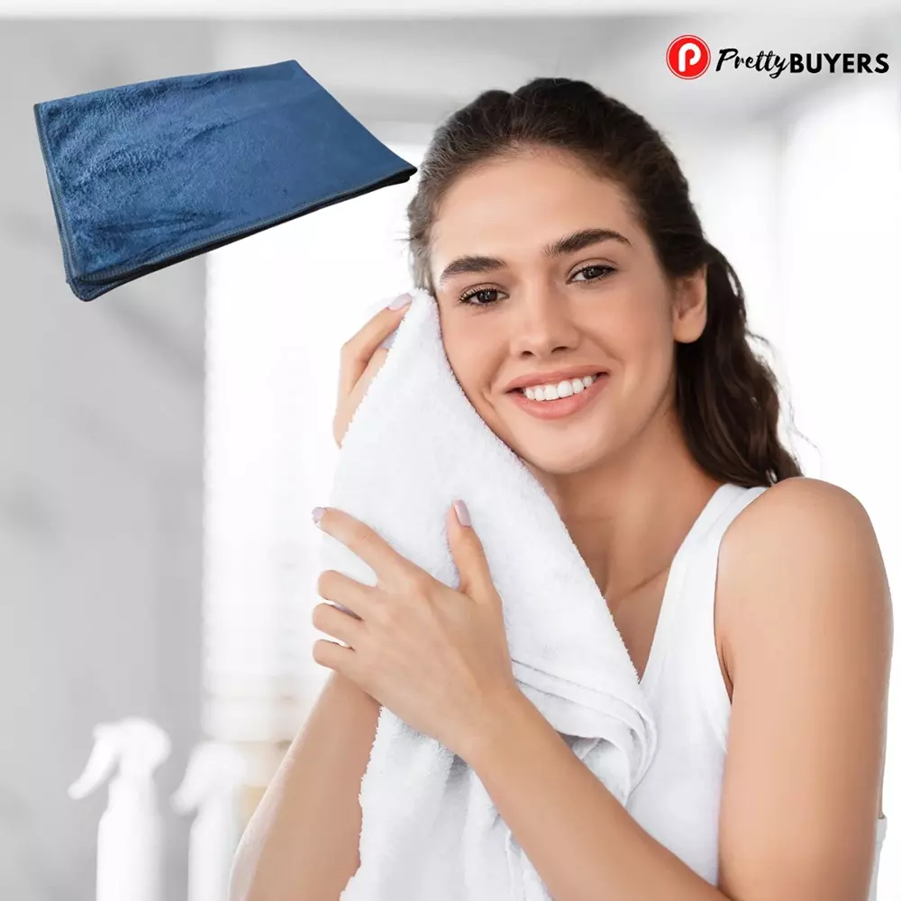 prettybuyers-microfiber-face-skin-cleaning-towel-420-gsm-size-60x40-cm-indigo-pack-of-5