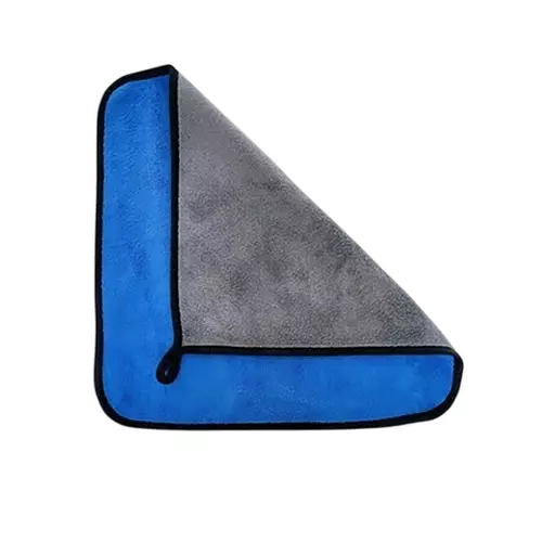 GENERIC Microfiber Cleaning Cloth Towel Blue 600 GSM 40x40 cm Size Super Absorbent for Kitchen & Car