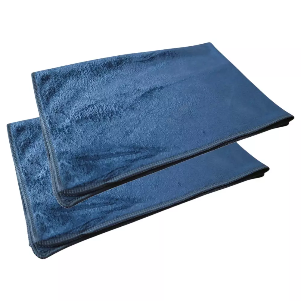 PrettyBUYERS Microfiber Face & Skin Cleaning Towel 420 GSM Size 60x40 cm Indigo (Pack of 2)