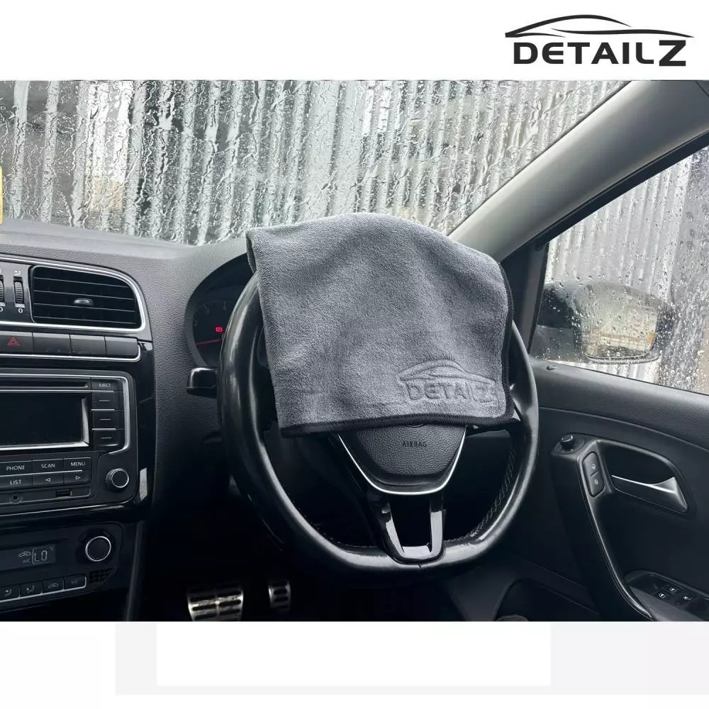 DETAILZ 40x40 cm Microfiber Vehicle Washing Cloth 600 GSM (Pack of 10)