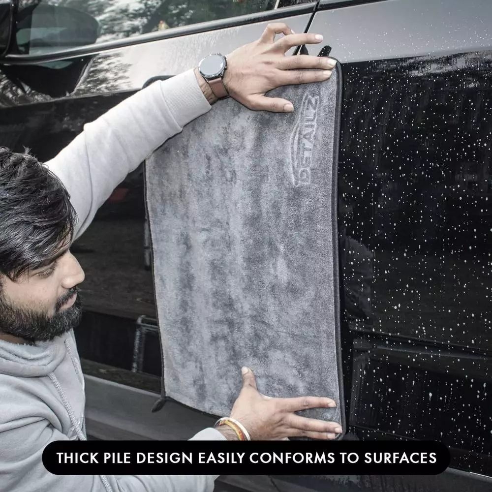 DETAILZ 40x40 cm Microfiber Vehicle Washing Cloth 800 GSM (Pack of 5)