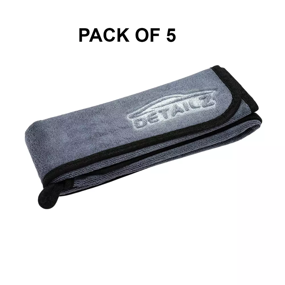 DETAILZ 40x40 cm Microfiber Vehicle Washing Cloth 800 GSM (Pack of 5)
