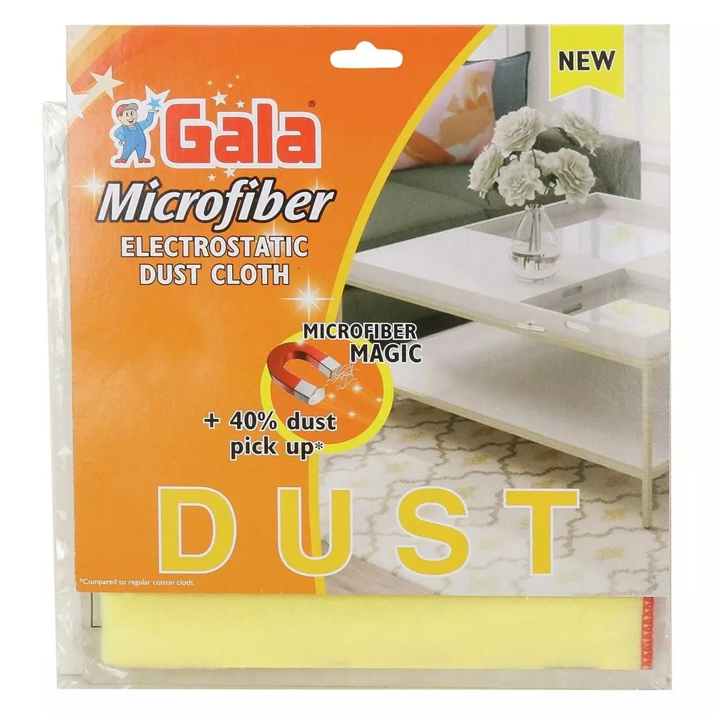 gala Microfiber Dust Cloth 101.6 mm (4 Inch) Length Rectangular Wet and Dry, 162440