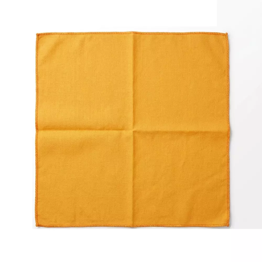 GENERIC Duster Wet and Dry Cotton Rectangular Shape Orange 56x56 cm Size for Kitchen Multipurpose Use, (Pack of 12 Pcs)