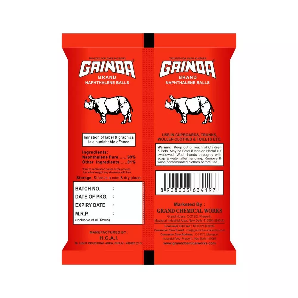 Gainda Naphthalene Balls 200 G (Pack of 5)
