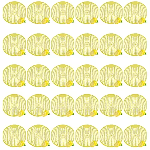 Zureni Urinal Pot Mat Anti-Splash Deodorizer Spatter Lemon Fragrance For Bathroom and Restroom, ZZU-UPR-M19 (Pack of30)