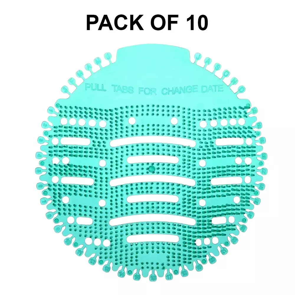 PRAKASH SALES Urinal Screen Fresh Scented Anti-Splash Toilet Mat Bathroom Deodorizer Spatter for Restroom Assorted (Pack of 10 Pcs)