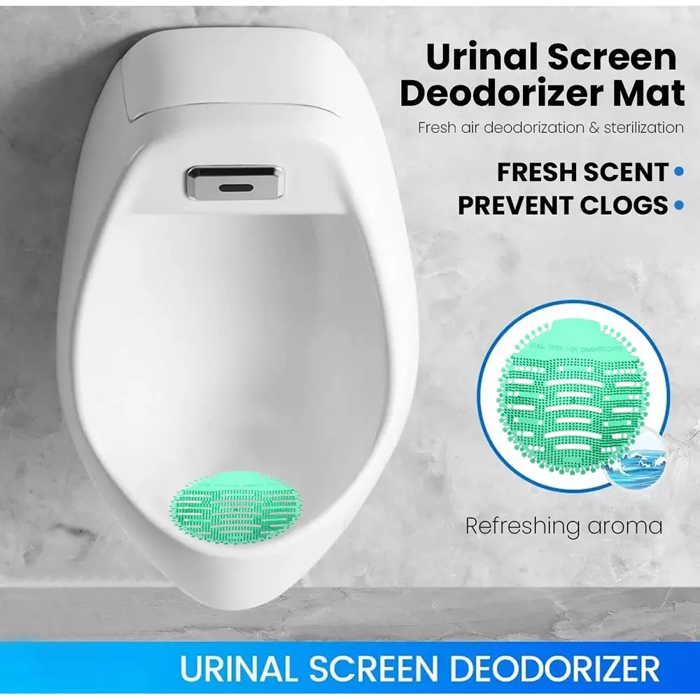 PRAKASH SALES Urinal Screen Fresh Scented Anti-Splash Toilet Mat Bathroom Deodorizer Spatter for Restroom Assorted (Pack of 10 Pcs)