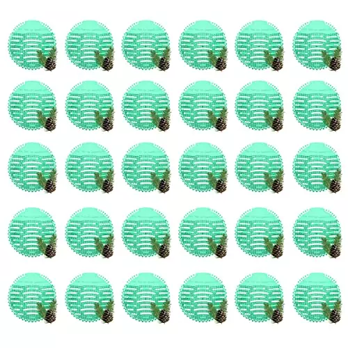 Zureni Urinal Pot Mat Anti-Splash Deodorizer Spatter Natural Breeze Fragrance For Bathroom and Restroom, ZU-UP-27 (Pack of30)