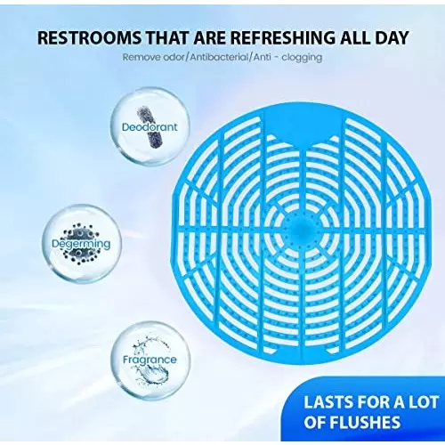 Zureni Urinal Pot Mat Anti-Splash Deodorizer Spatter Levender Fragrance For Bathroom and Restroom, ZZU-UPR-M11 (Pack of5)