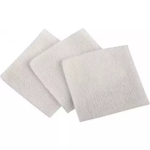 EcoYP Microfiber Non-Woven Wipes 12x12 Inch 100 GSM 70% Polyester And 30% Polymide Cloth White (Pack of 100)