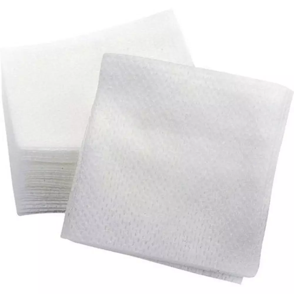 EcoYP Microfiber Non-Woven Wipes 12x12 Inch 100 GSM 70% Polyester And 30% Polymide Cloth White (Pack of 100)