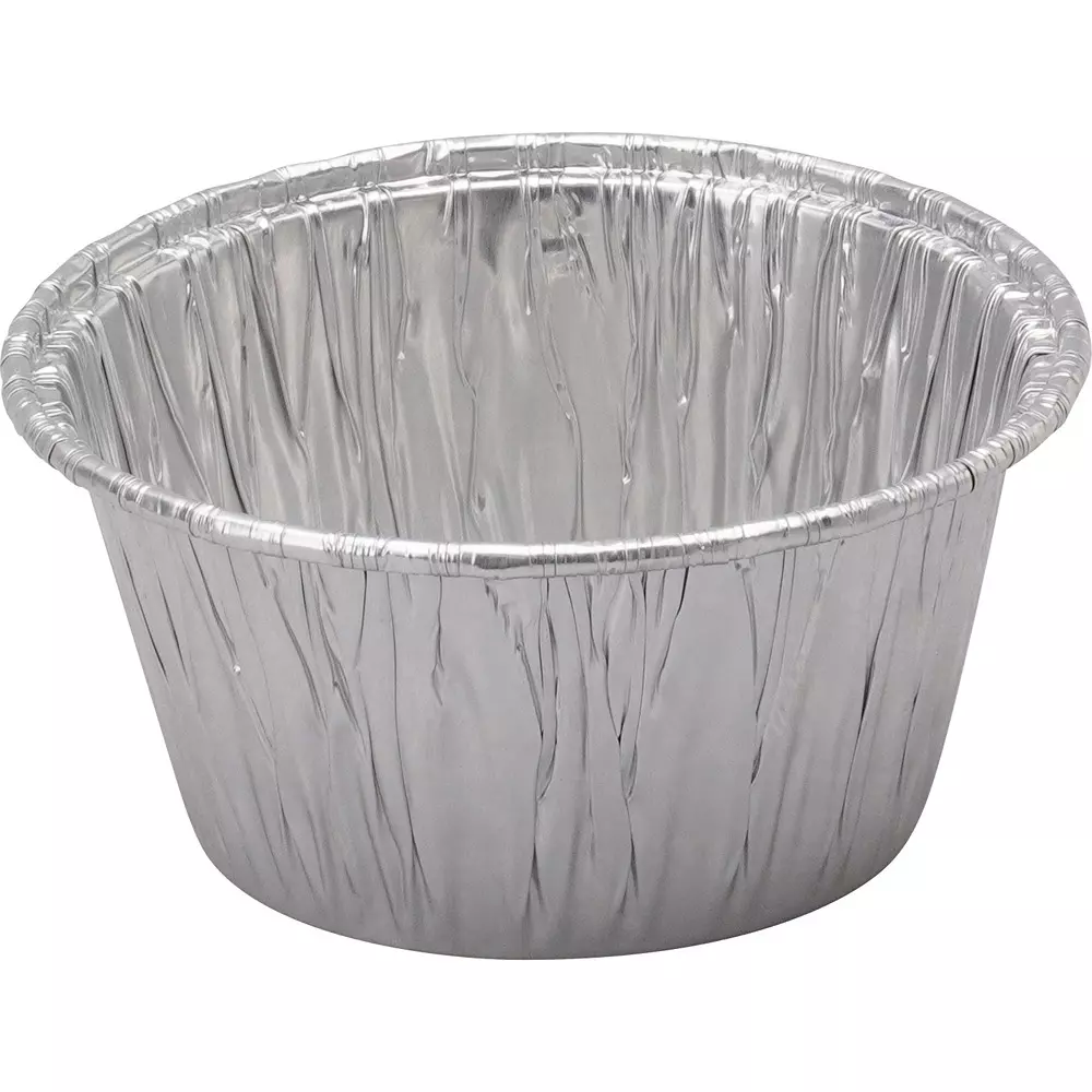 MonotaRO Aluminum Cup Baking Mold 71 mm Inner Diameter, 39476065 (Pack of 100 Pcs)