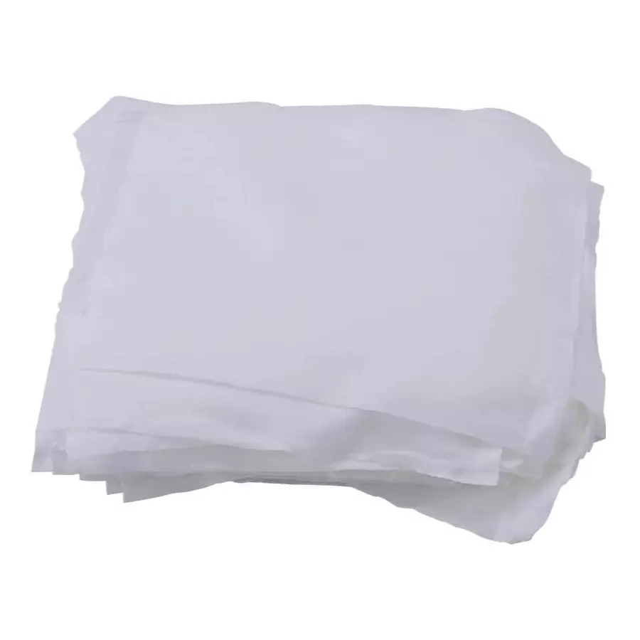 EcoYP Lint Free Wiping Cloth 9x9 Inch 100 GSM 100 % Polyester Cloth White (Pack of 100)