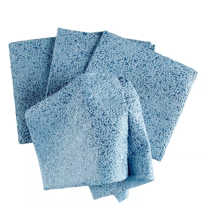 EcoYP PP Melt Blown Non-Woven Wipes 9x9 Inch 80 GSM 100% Polypropylene Cloth White (Pack of 100)