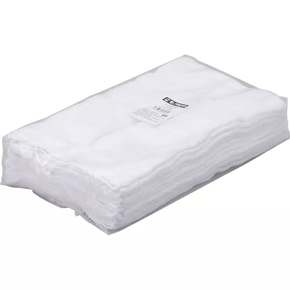 MonotaRO Towels for Commercial Use, Thin White About 300x750 mm, 45398336 (Pack of 10 Pcs)