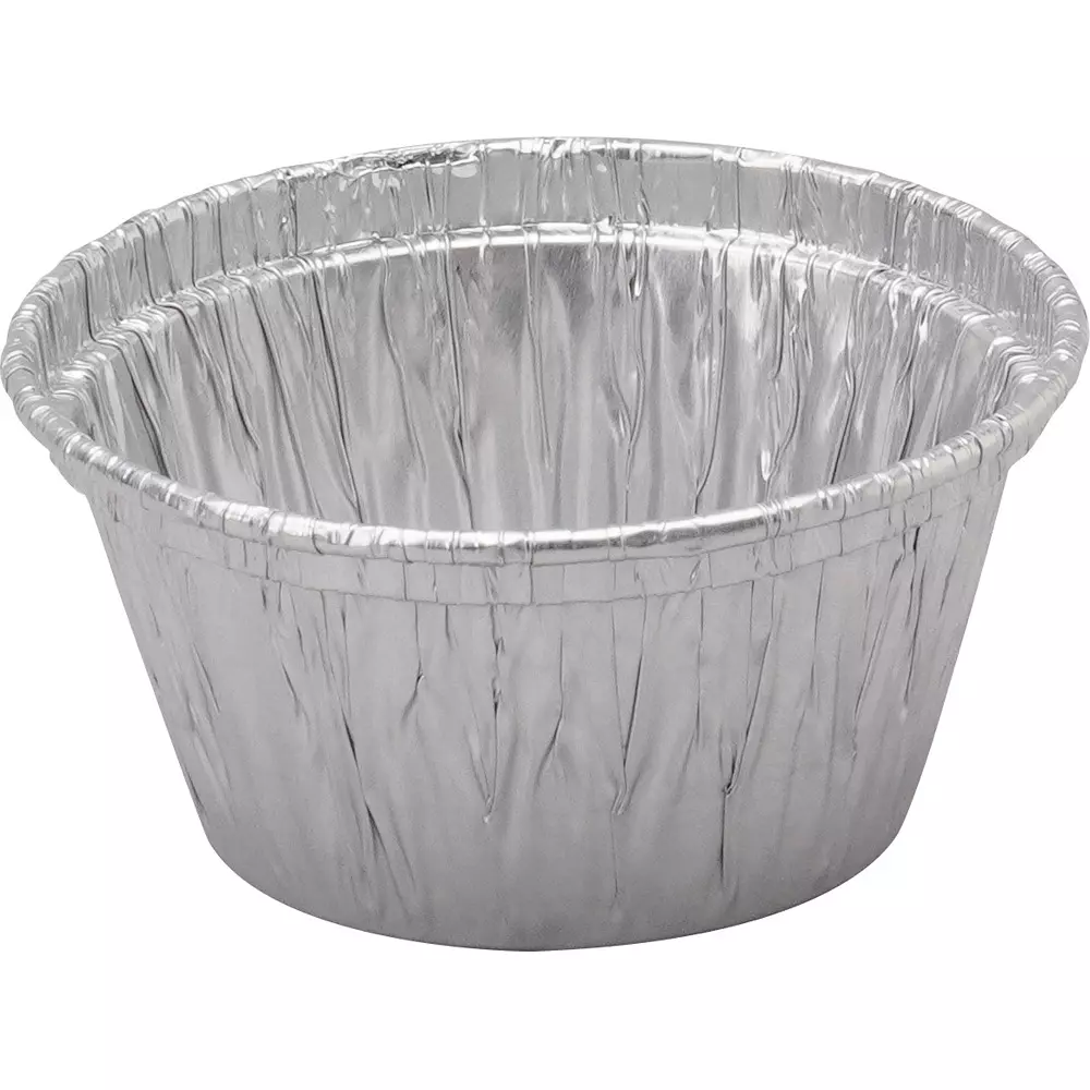 MonotaRO Aluminum Cup Baking Mold 54 mm Inner Diameter, 39476038 (Pack of 100 Pcs)