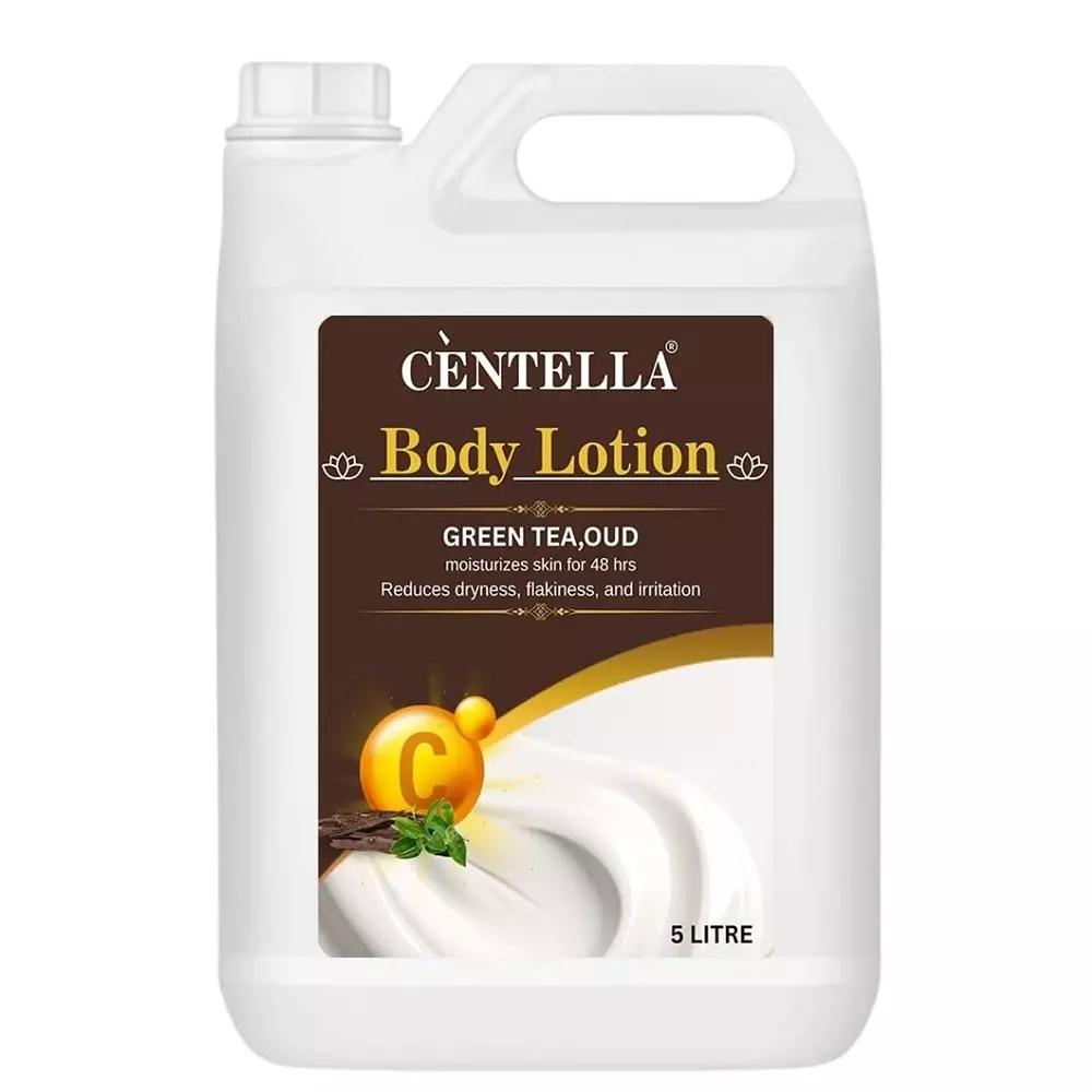 Centella Body Lotion 5 L Can Lotion Green Tea Oud Fragrance for Deep Moisturisation