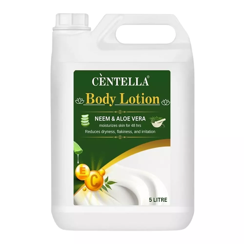 Centella Body Lotion 5 L Can Lotion Neem Aleovera Fragrance for Deep Moisturisation,(Pack of 2 Pcs)
