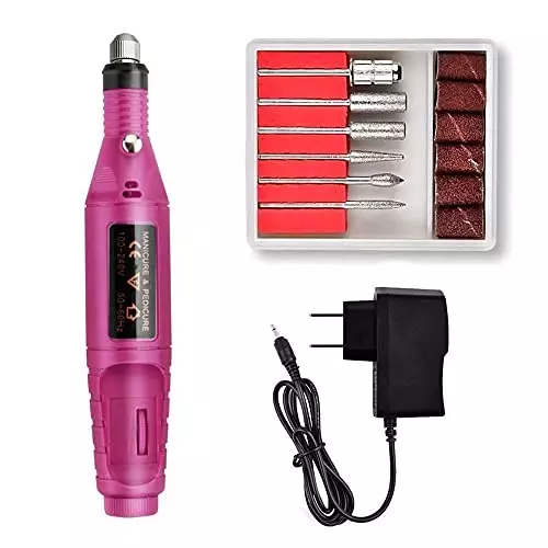 YADAV Electric Nail Art Drill Portable Grinder Kit for Fingers and Toes