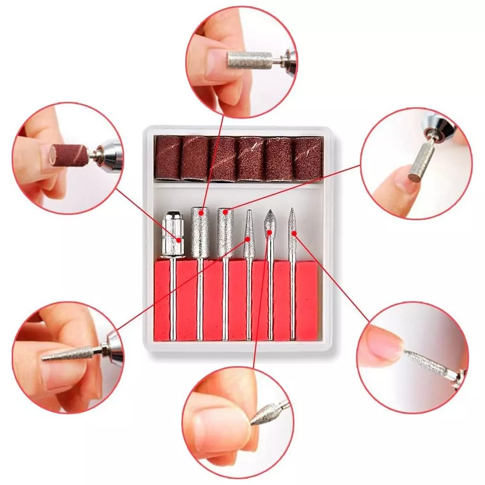 YADAV Electric Nail Art Drill Portable Grinder Kit for Fingers and Toes