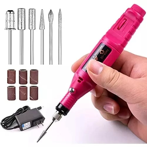 YADAV Electric Nail Art Drill Portable Grinder Kit for Fingers and Toes